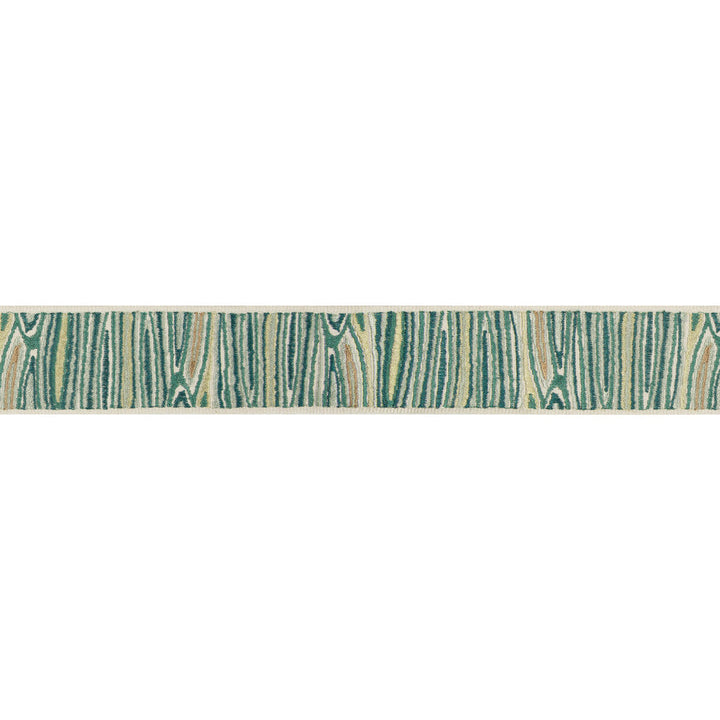 Woodside Teal by Kravet Design Designer Trim BRAIDS BANDS & BORDERS RAYON - 72%;POLYESTER - 28% India Horizontal: 2 and Vertical: 7.88 2 - Swanky Fabrics -