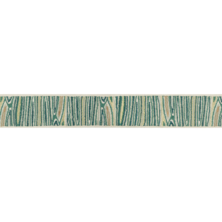 Woodside Teal by Kravet Design Trim BRAIDS BANDS & BORDERS RAYON - 72%;POLYESTER - 28% India Horizontal: 2 and Vertical: 7.88 2 - Fabric Carolina -