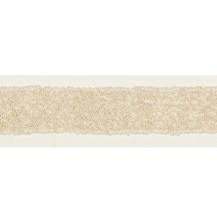 Aswirl Ivory by Kravet Design Trim BRAIDS BANDS & BORDERS COTTON - 50%;VISCOSE - 50% India - Horizontal: - and Vertical: - 2.5 - Fabric Carolina -