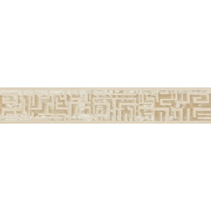 Velvet Maze Cream by Kravet Design Trim BRAIDS BANDS & BORDERS COTTON - 56%;VISCOSE - 44% India - Horizontal: - and Vertical: - 2.5 - Fabric Carolina -