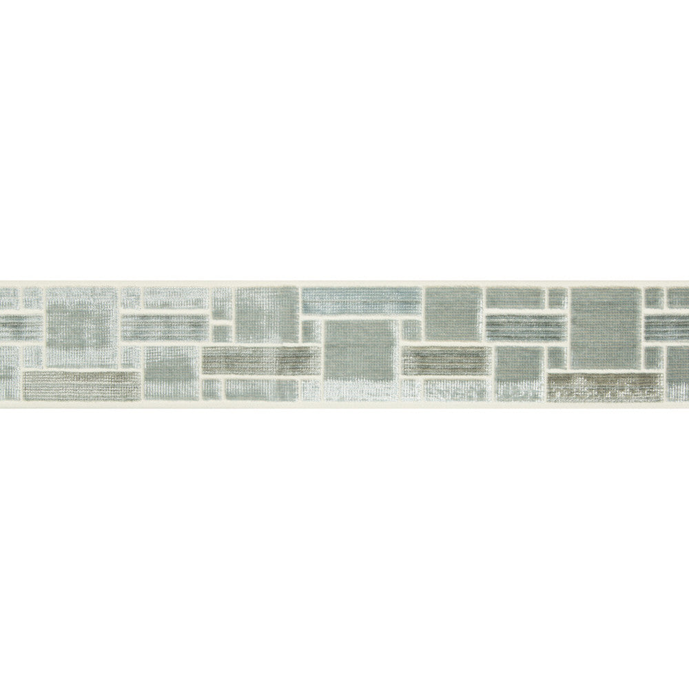 Brick Path Mineral by Kravet Design Trim BRAIDS BANDS & BORDERS COTTON - 56%;VISCOSE - 44% India - Horizontal: - and Vertical: - 2.75 - Fabric Carolina -