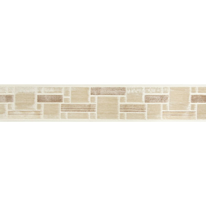 Brick Path Ivory by Kravet Design Trim BRAIDS BANDS & BORDERS COTTON - 56%;VISCOSE - 44% India - Horizontal: - and Vertical: - 2.75 - Fabric Carolina -