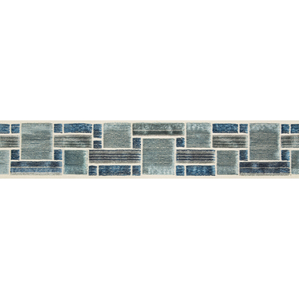 Brick Path Slate by Kravet Design Trim Kravet Design Trim Brick Path SlateTrim BRAIDS BANDS & BORDERS COTTON - 56%;VISCOSE - 44% India </p><p>Repeat: H: , V: 2.75 - Fabric Carolina -
