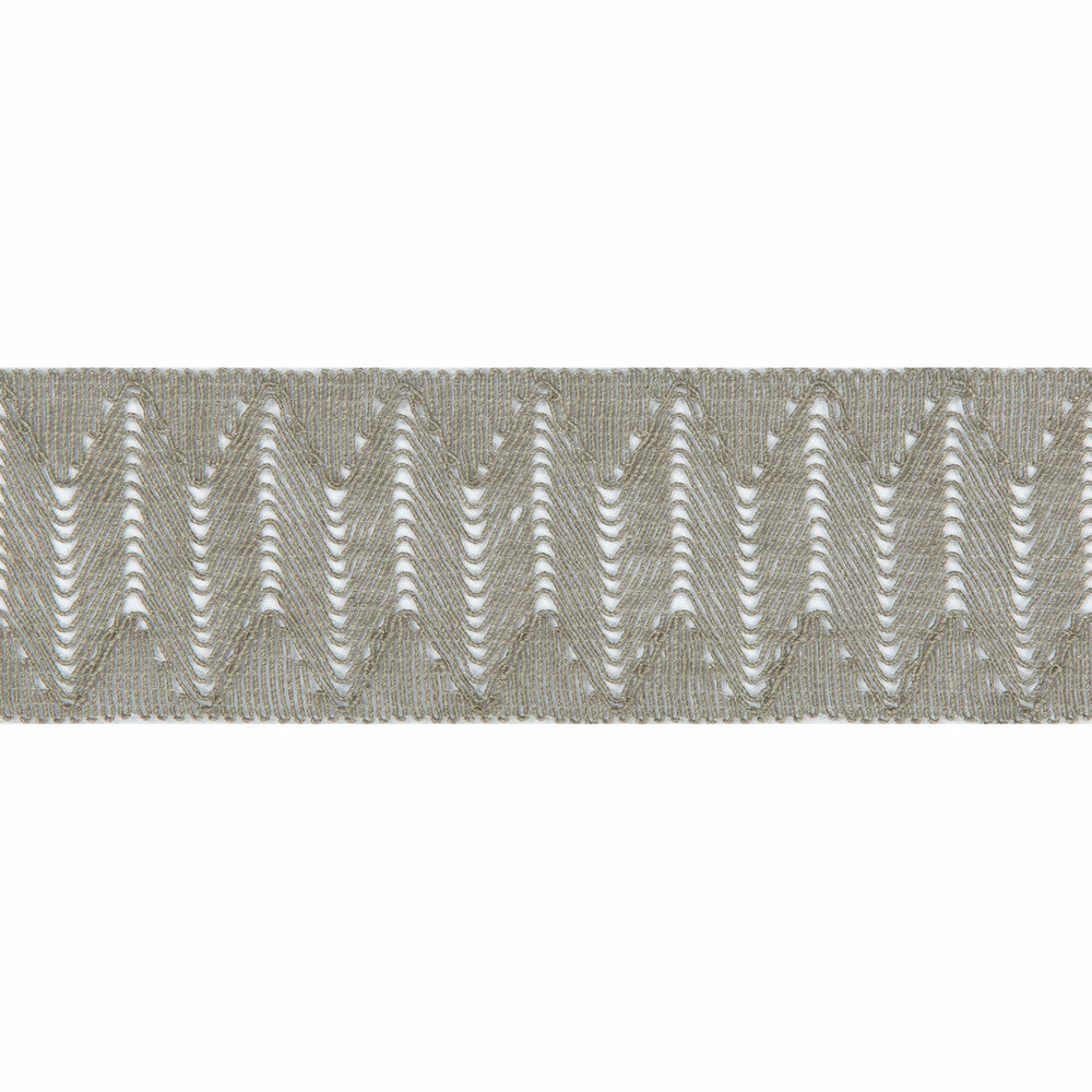 Wave Crest Gris by Kravet Couture Trim SUE FIRESTONE MALIBU TRIM LINEN - 63%;ACRYLIC - 29%;POLYAMIDE - 8% Italy - Horizontal: - and Vertical: - 2.16 - Fabric Carolina -