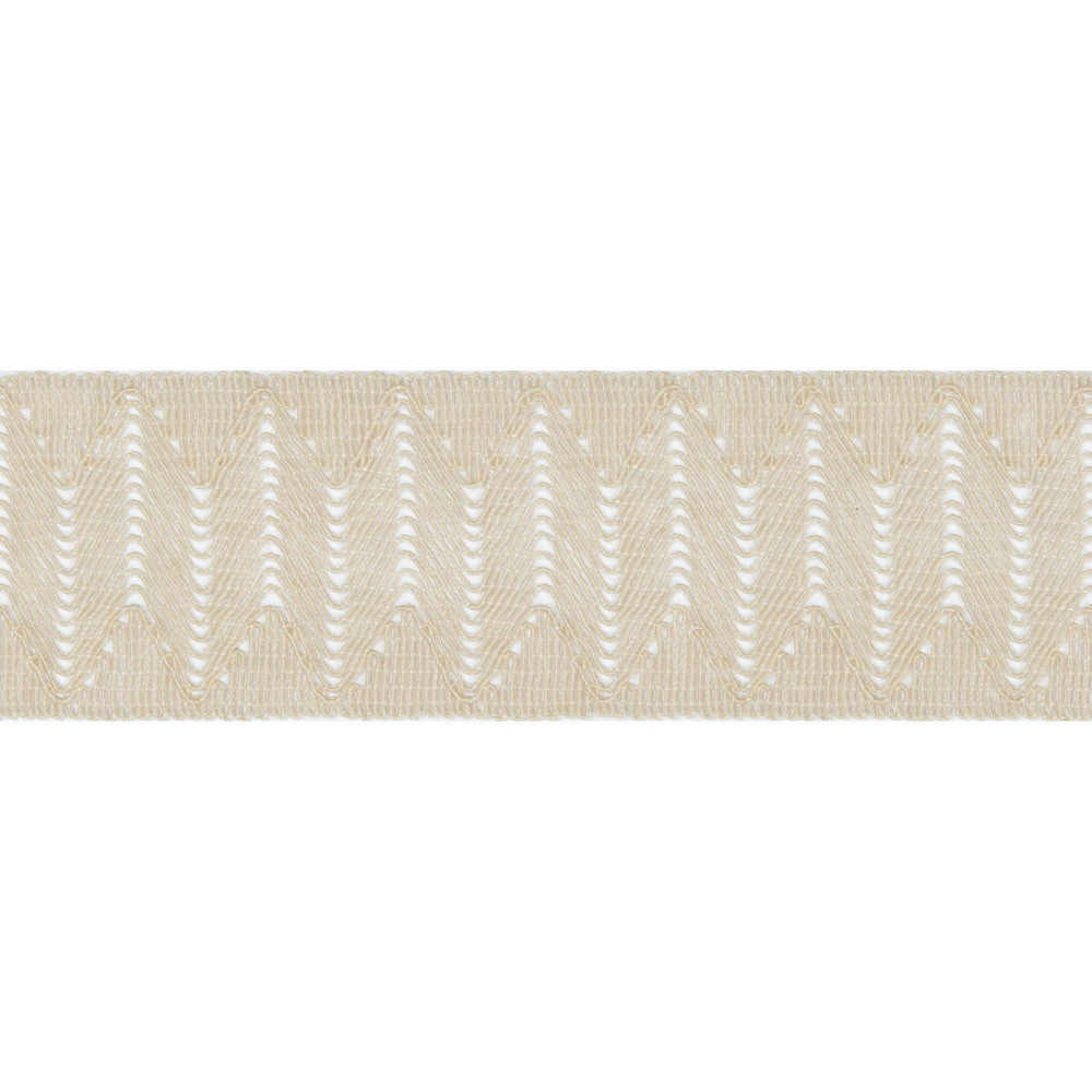 Wave Crest Ivory by Kravet Couture Trim SUE FIRESTONE MALIBU TRIM LINEN - 63%;ACRYLIC - 29%;POLYAMIDE - 8% Italy Horizontal: and Vertical: 2.16 - Fabric Carolina -