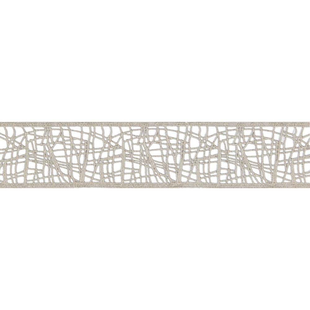 Wild Grass Gris by Kravet Couture Trim SUE FIRESTONE MALIBU TRIM COTTON - 100% Belgium - Horizontal: - and Vertical: - 2.7 - Fabric Carolina -