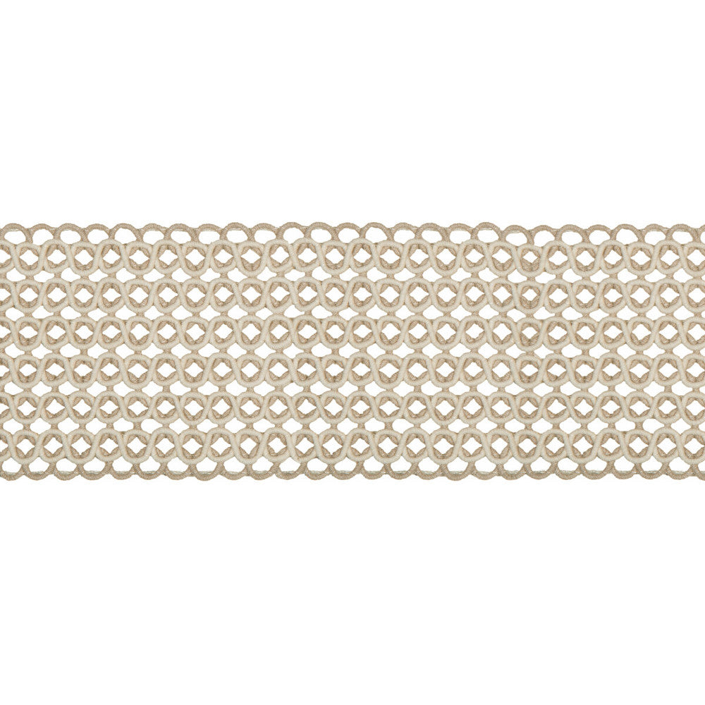 Hammock Border Limestone by Kravet Design Trim PERFORMANCE TRIM INDOOR/OUTDOOR POLYACRYLIC - 97%;POLYESTER - 3% Germany Horizontal: and Vertical: 2.76 - Fabric Carolina -
