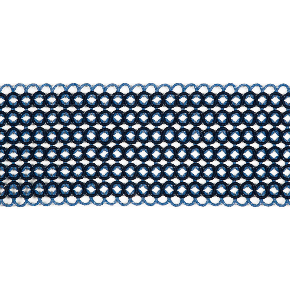 Hammock Border Nautical by Kravet Design Designer Trim PERFORMANCE TRIM INDOOR/OUTDOOR POLYACRYLIC - 97%;POLYESTER - 3% Germany - Horizontal: - and Vertical: - 2.76 - Swanky Fabrics -