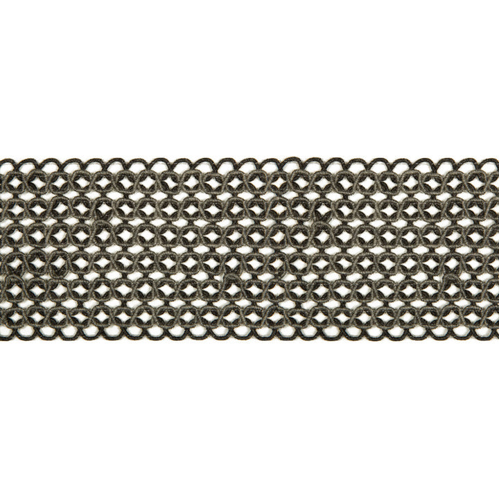 Hammock Border Graphite by Kravet Design Trim PERFORMANCE TRIM INDOOR/OUTDOOR POLYACRYLIC - 97%;POLYESTER - 3% Germany Horizontal: and Vertical: 2.76 - Fabric Carolina -