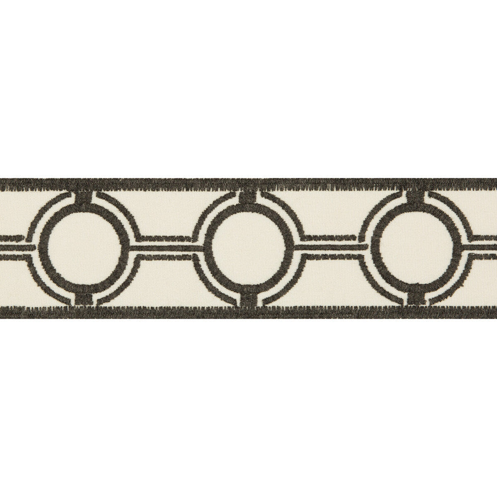 Portal View Graphite by Kravet Design Trim PERFORMANCE TRIM INDOOR/OUTDOOR POLYACRYLIC - 98%;POLYESTER - 2% Germany - Horizontal: 3.15 and Vertical: - 2.5 - Fabric Carolina -