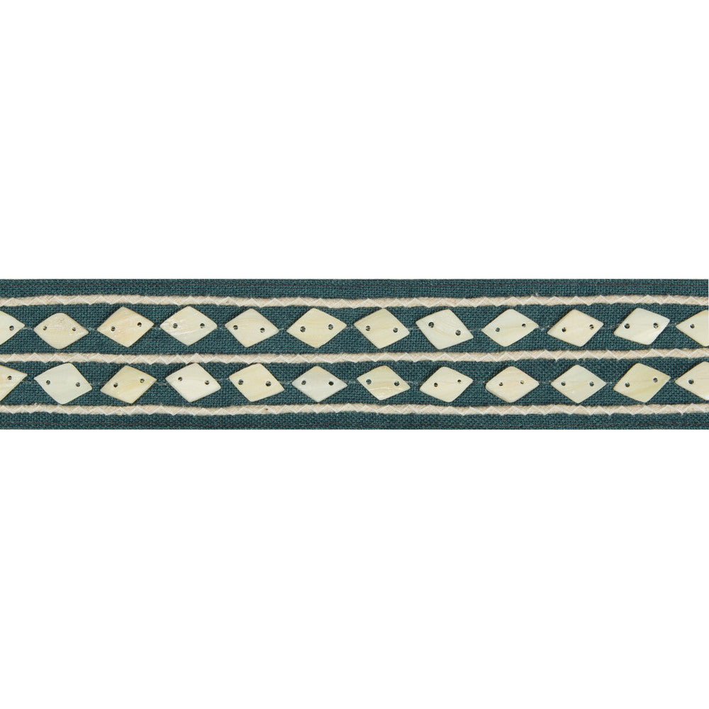 Shell Collector Pacific by Kravet Basics Trim JEFFREY ALAN MARKS OCEANVIEW LINEN - 50%;SHELL - 30%;JUTE - 17%;COTTON - 3% India - Horizontal: 1.9 and Vertical: 0.75 1.75 - Fabric Carolina -