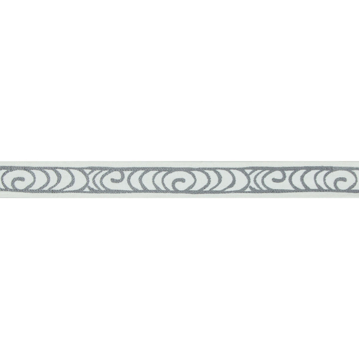 Wave Curl Silver by Kravet Basics Trim JEFFREY ALAN MARKS OCEANVIEW COTTON - 100% India Horizontal: 1.25 and Vertical: 7.8 1.5 - Fabric Carolina -