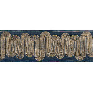 Ischia Tape Gold/Navy by Kravet Trim