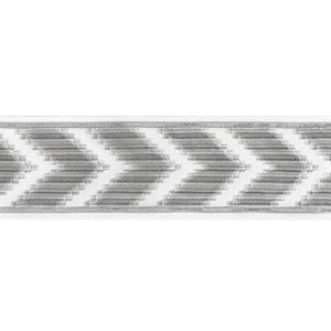 Chevron Velvet Tape Grey by Kravet Trim