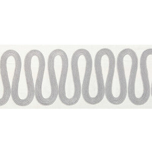 Wiggle Wide Tape Grey T30840.11.0 by Kravet Couture Trim