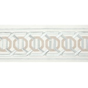 Octagon Wide Tape Silver T30841.11.0 by Kravet Couture Trim