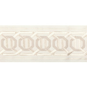 Octagon Wide Tape Ivory T30841.1.0 by Kravet Couture Trim