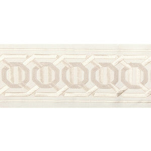Octagon Wide Tape Ivory T30841.1.0 by Kravet Couture Trim