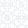 BAMBOO LATTICE - White by Thibaut Wallpaper