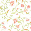 ENGLISH CREWEL - Pink and Green by Thibaut Wallpaper