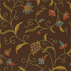 ENGLISH CREWEL - Brown by Thibaut Wallpaper