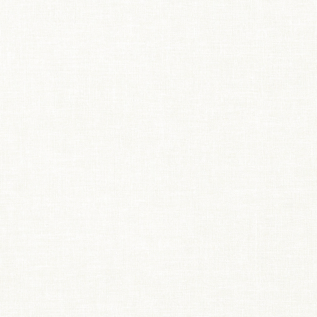 LINEN WEAVE - White by Thibaut Wallpaper