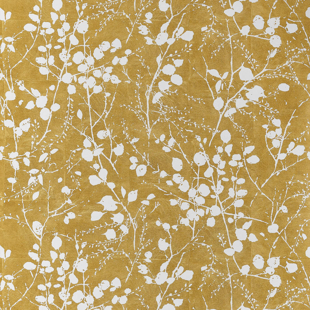 KATAMARI BUD - Dark Gold and White By Thibaut Wallpaper