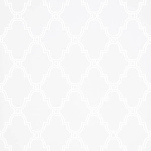 Stanbury Trellis Pearl T35113 by Thibaut Wallpaper
