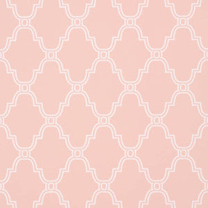 Stanbury Trellis Pink T35117 by Thibaut Wallpaper