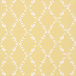 Stanbury Trellis Yellow T35118 by Thibaut Wallpaper