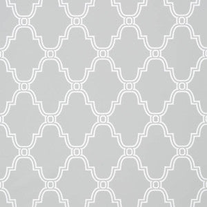 Stanbury Trellis Grey T35121 by Thibaut Wallpaper