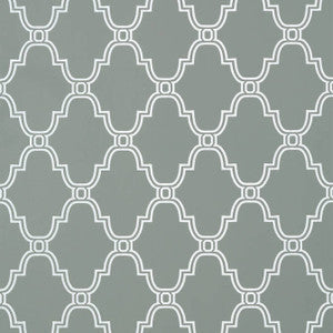 Stanbury Trellis Charcoal T35123 By Thibaut Wallpaper