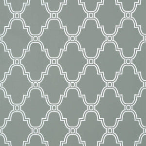 Stanbury Trellis Charcoal T35123 by Thibaut Wallpaper