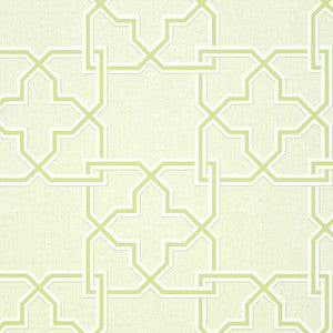 Pierson Green on Beige T35126 By Thibaut Wallpaper