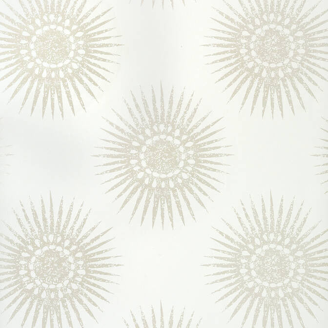Bahia Pearl on White T35142 by Thibaut Wallpaper Thibaut Wallpaper Bahia Pearl on White T35142Wallpaper Graphic Resource Non Woven Wallpaper U.S.A. </p><p>Repeat: V: 36 27 - Fabric Carolina -