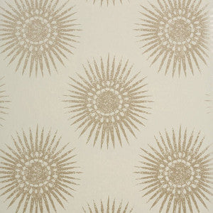 Bahia Metallic Pewter on Linen T35145 by Thibaut Wallpaper