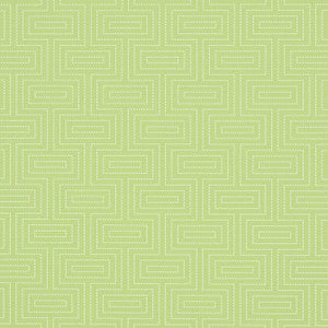 Broadway Green T35159 by Thibaut Wallpaper