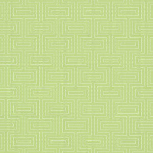 Broadway Green T35159 By Thibaut Wallpaper