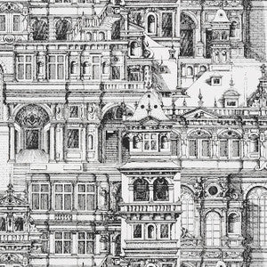 Palazzo Black and White T35172 by Thibaut Wallpaper