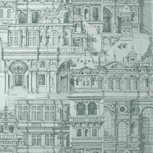 Palazzo Metallic Silver T35173 by Thibaut Wallpaper