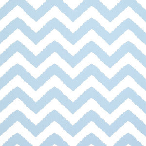 Widenor Chevron Sky Blue T35187 by Thibaut Wallpaper
