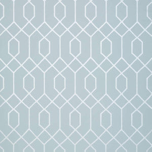 La Farge Metallic Silver on Blue T35201 By Thibaut Wallpaper
