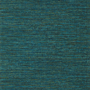 Woody Grass Turquoise and Brown T355 by Thibaut Wallpaper