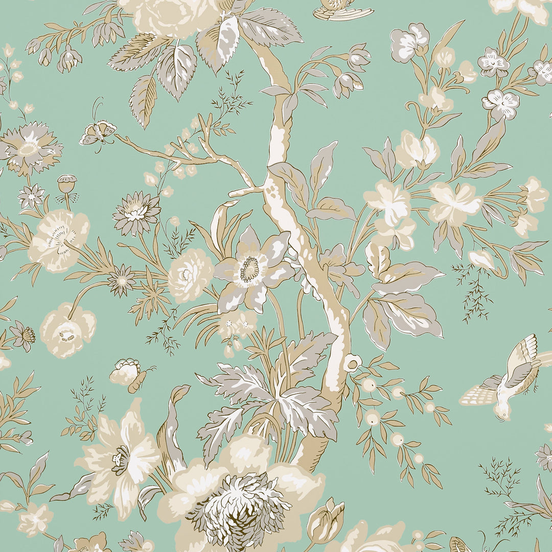 NEMOUR - Aqua by Thibaut Wallpaper