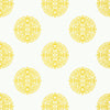 HALIE CIRCLE - Yellow by Thibaut Wallpaper