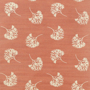 Andros Cream on Coral T3625 by Thibaut Wallpaper