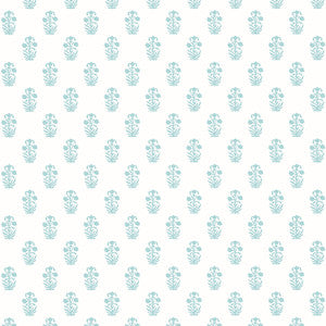 Corwin Seaglass on White T36401 by Thibaut Wallpaper