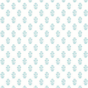 Corwin Seaglass on White T36401 by Thibaut Wallpaper