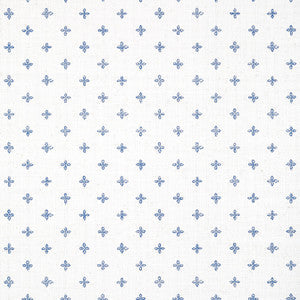 Bethany Navy on White T36451 by Thibaut Wallpaper