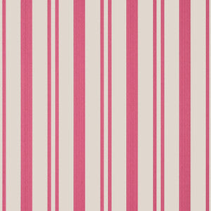 Maggie Stripe Raspberry T36460 By Thibaut Wallpaper